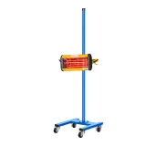 Lampa cu infraroșu IR-DRYER1000 de 1100 W pentru uscarea vopselei, pe trepied 6