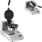 Rotacijski aparat za vafle za okrugle vafle veličine četvrt dolara, promjer 18 cm, 1300 W, RCWM-1300-RE