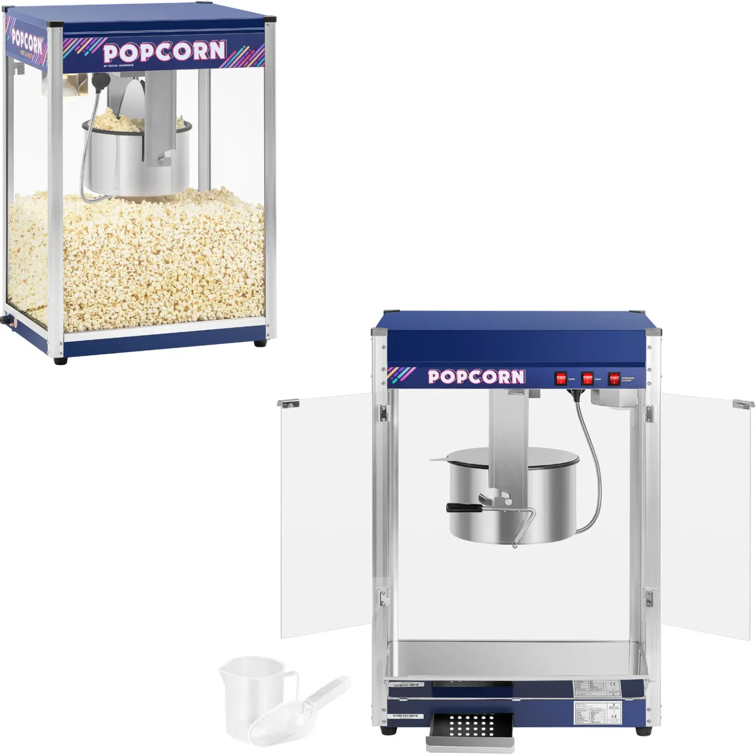 Najbolji automatski aparat za kokice 2300W 230V 16 oz 6 kg/h Royal Catering RCPR-2300 Najbolji automatski aparat za kokice 2300W 230V 16 oz 6 kg/h Royal Catering RCPR-2300