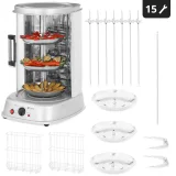 MINI függőleges 4 az 1-ben grill kebabhoz, gyroshoz, halhoz és zöldségekhez, 1800 W, Royal Catering RCGV-1800 6