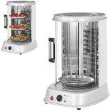 MINI függőleges 4 az 1-ben grill kebabhoz, gyroshoz, halhoz és zöldségekhez, 1800 W, Royal Catering RCGV-1800