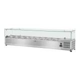 Hűtőbővítmény üvegfedéllel 9x GN1/4 180 cm 2