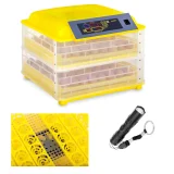Keltető/kikelőgép akár 96 tojáshoz + 120 W-os ovoszkóp