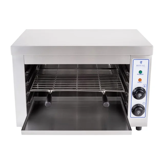 Salamander kenyérpirító grillezett szendvicsekhez, max. 300 °C, 3250 W