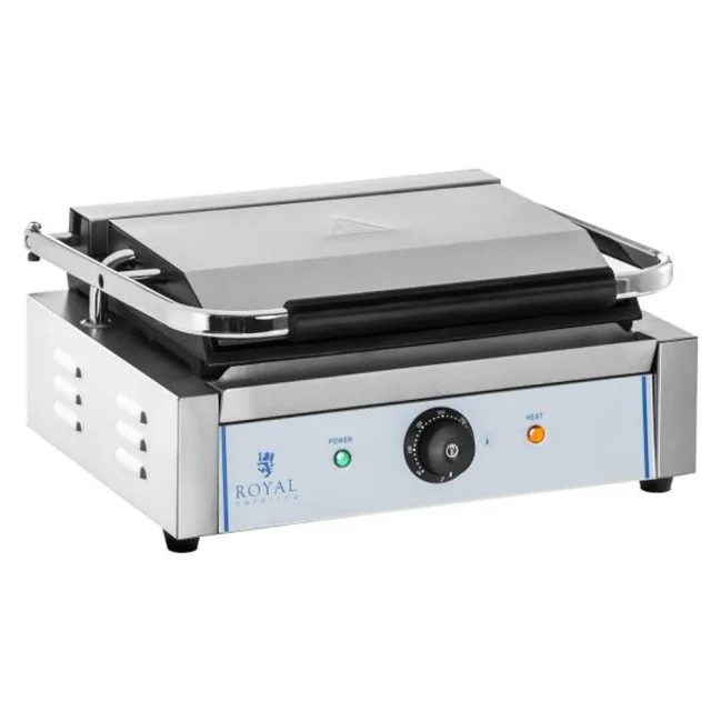 PANINI 2200 W 230 V Royal Catering kétoldalas sima kontaktgrill