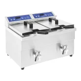 Royal Catering 7000 W-os, 230 V-os dupla indukciós sütő 2x 10 l 3