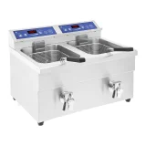 Royal Catering 7000 W-os, 230 V-os dupla indukciós sütő 2x 10 l 6