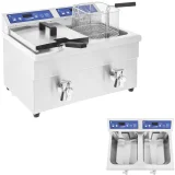 Royal Catering 7000 W-os, 230 V-os dupla indukciós sütő 2x 10 l 2