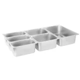 Száraz vízfürdő, víz nélkül, szabadon álló, 6 x GN 150 mm, 55 l, Royal Catering 4