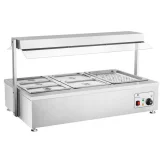 Száraz vízfürdő, víz nélkül, szabadon álló, 6 x GN 150 mm, 55 l, Royal Catering 2