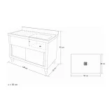 Chiuvetă de bucătărie din oțel inoxidabil, lățime 120 cm 8