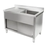 Chiuvetă de bucătărie din oțel inoxidabil, lățime 120 cm 2