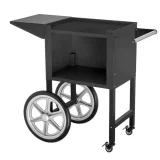 Professzionális, nagy teljesítményű, kerekes mobil popcornkészítő, 230 V, 1,6 kW, fekete 11