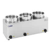 Elektromos levesmelegítő 450 W, 230 V, 3 x 3,8 l 2