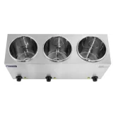Elektromos levesmelegítő 450 W, 230 V, 3 x 3,8 l 5