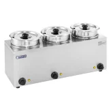 Elektromos levesmelegítő 450 W, 230 V, 3 x 3,8 l