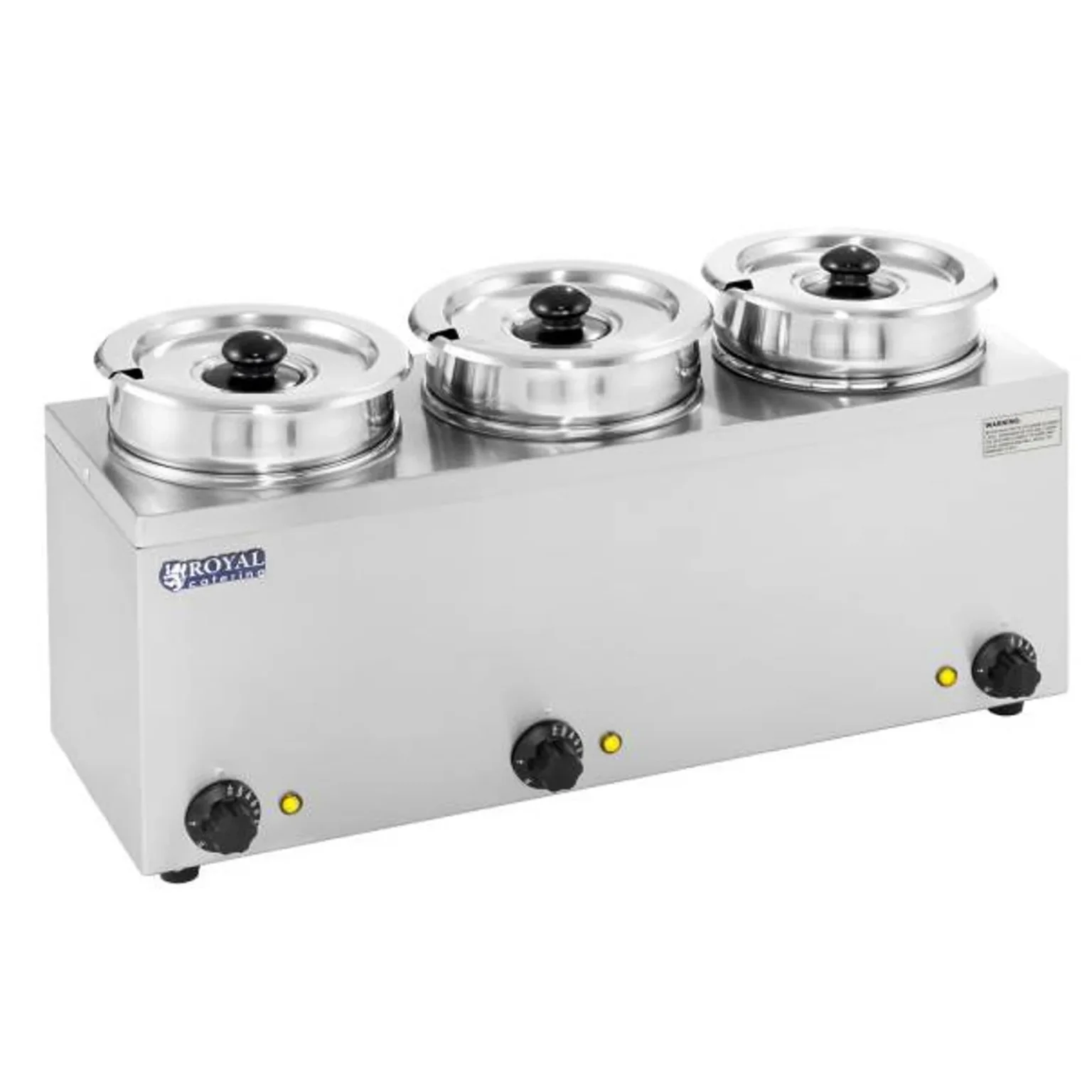 Elektromos levesmelegítő 450 W, 230 V, 3 x 3,8 l