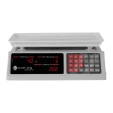 Kiskereskedelmi mérleg tárgyak számlálásához, 336x238 mm, hálózati tápegység + akkumulátor, 40 kg / 2 g - fehér 3