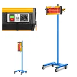 Lampa cu infraroșu IR-DRYER1000 de 1100 W pentru uscarea vopselei, pe trepied