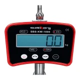 Távirányítós függesztett kampós mérleg, 1 tonnáig, 1T, LCD, piros 4