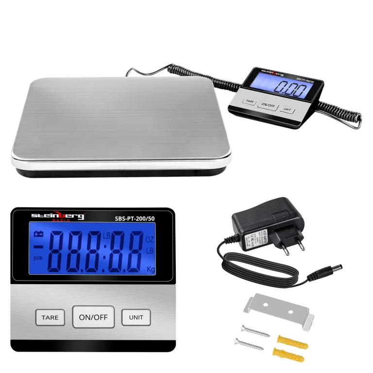 SBS-PT-200/50 postai csomagmérleg, 200 kg / 50 g