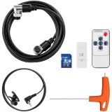 Endoszkópos vizsgálati kamera, 9'' TFT LCD, csőátmérő 70–300 mm, hossz 60 m 9
