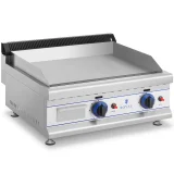 Kétégős, sima felületű gázgrill LPG / propán-butánhoz 2 x 3000 W 30 mbar 2