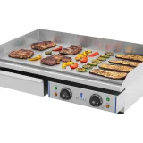 Grătar electric cu margine înaltă, lățime 75 cm 5
