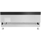 Kétégő, simán állítható, rozsdamentes acél gázgrill földgázhoz, 2x 3,1 kW, 0,02 bar, 74,5 x 40 cm 5
