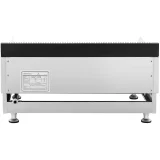 Kétégős, sima és barázdált rozsdamentes acél gázgrill földgázhoz, 2x 3,1 kW, 0,02 bar, 60 x 40 cm 5