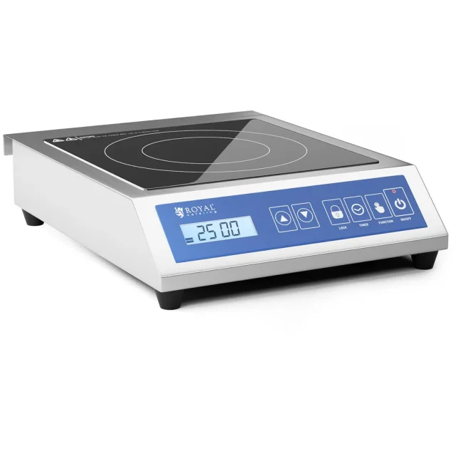 Hordozható indukciós főzőlap, 1 főzőzóna, 28 cm átmérő, LCD, 3500 W