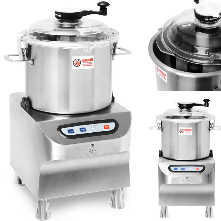 Kereskedelmi konyhai robotgép hús és zöldségek aprításához, darálásához és szeleteléséhez, 12 l, 1500/2200 fordulat/perc, 1500 W