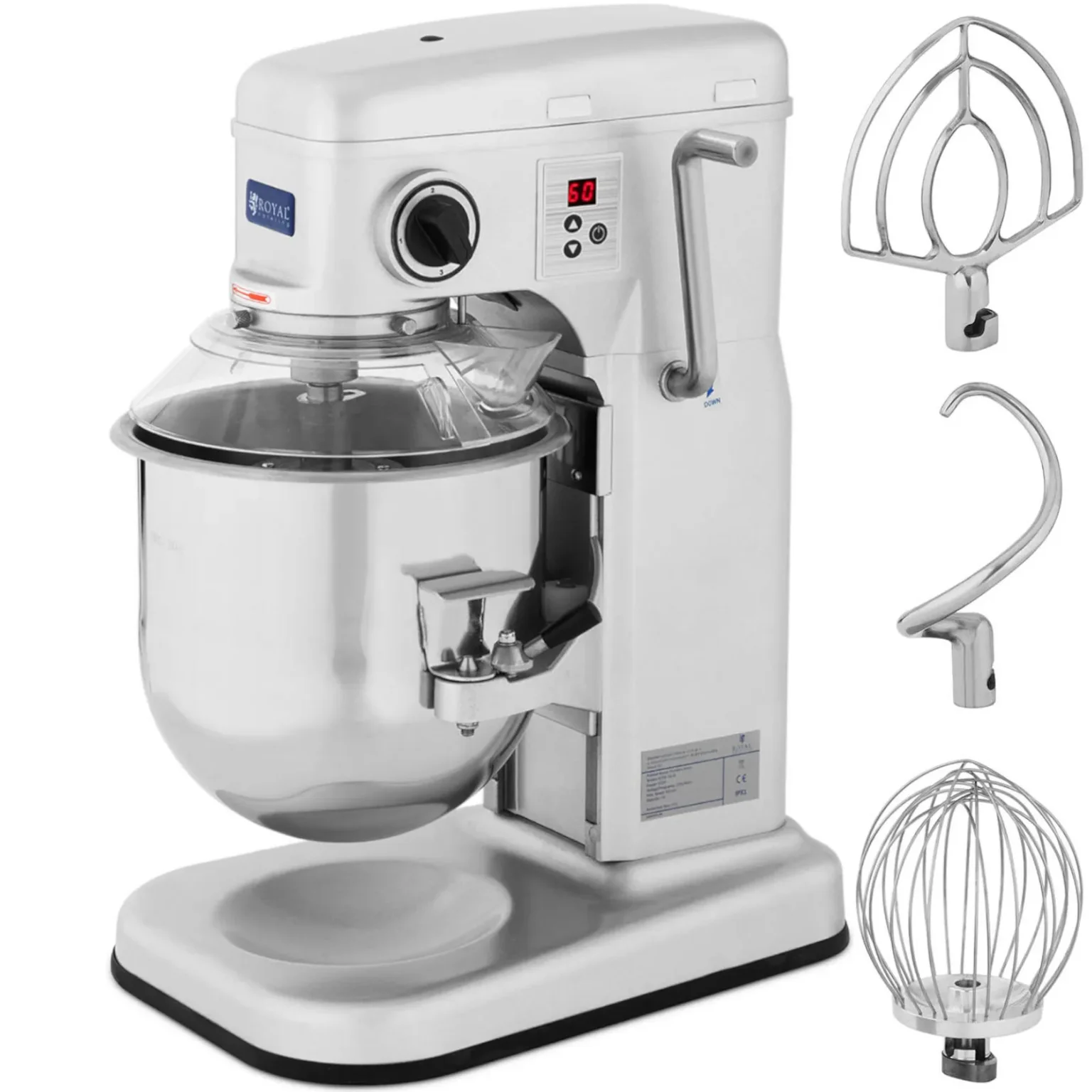 RCPM-10.1B 10 L 230 V 650 W Mixer planetar cu bol rabatabil RCPM-10.1B 10 L 230 V 650 W Mixer planetar cu bol rabatabil