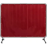 Hegesztővédő függöny kerekes kerettel, 239 x 175 cm – piros 4