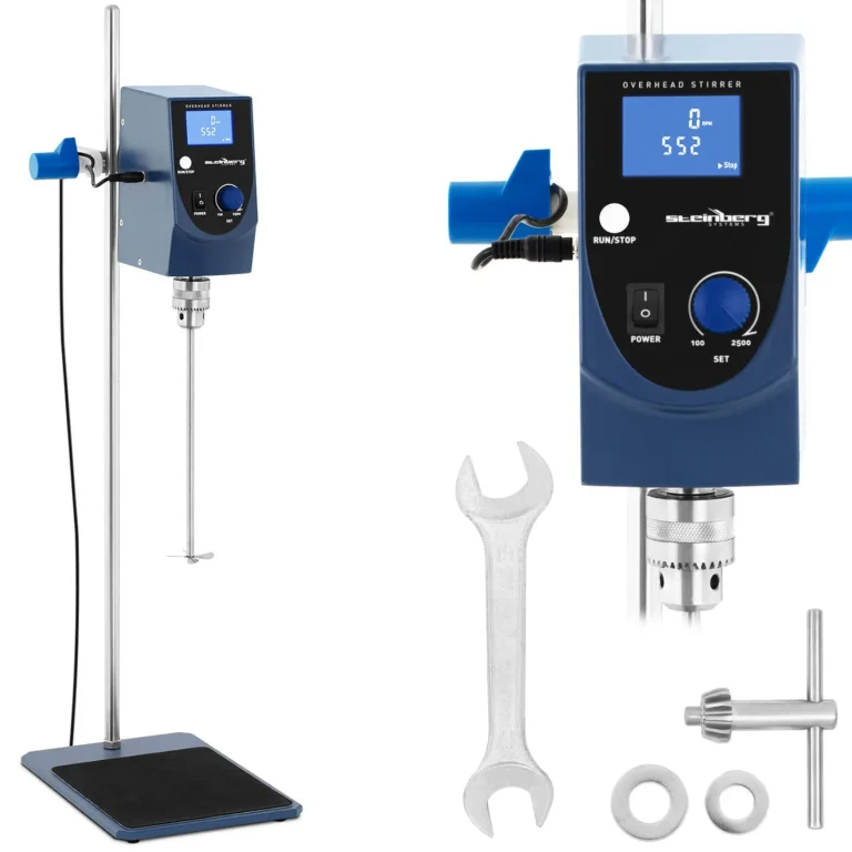 Laboratóriumi mechanikus keverő időzítővel, 2500 fordulat/perc