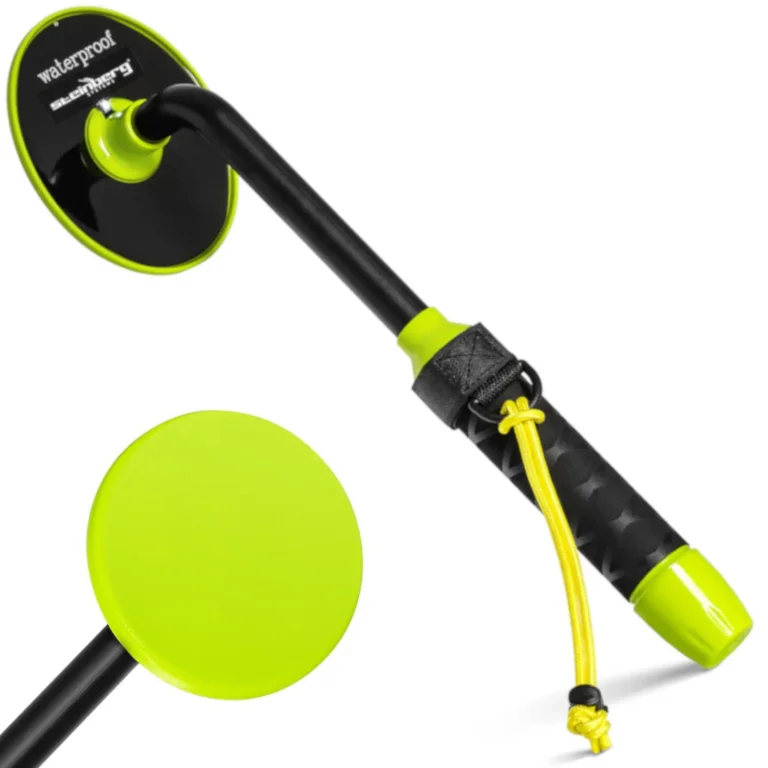 Vízálló kézi fémdetektor LED-del, 20 cm / 5 cm