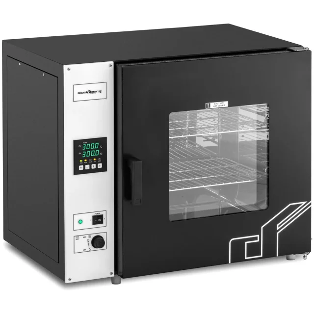 Laboratóriumi szárítószekrény, inkubátor és LED-es sterilizáló, 50–300 °C, 58 l, 1670 W