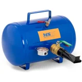 Nyomástartályos gumiabroncs-felfújó nyomásmérővel, 8 bar, 19,5 l 2