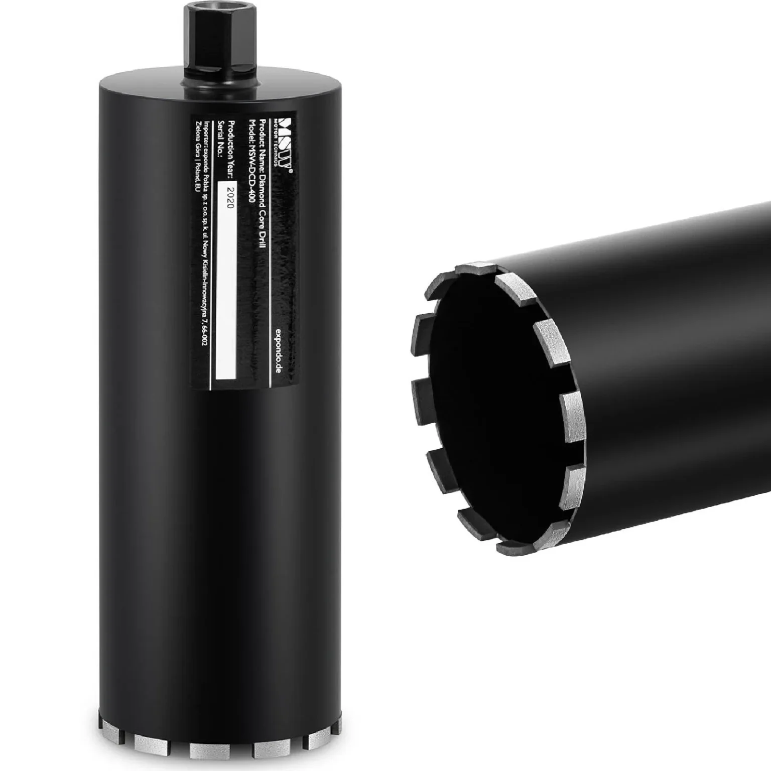 Gyémánt magfúró betonhoz és kőhöz, G1, hossz 400 mm, átmérő 152 mm