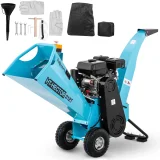 Benzinüzemű mobil faaprító ágakhoz és cserjékhez, 8 cm átmérőjű, 7 LE