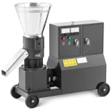 Pelletelő malom, granulátor, mobil fűrészpor- és takarmánypellet-előállító gép, 7,5 kW, 400 V, 300 kg/h, 200 mm átmérő 2