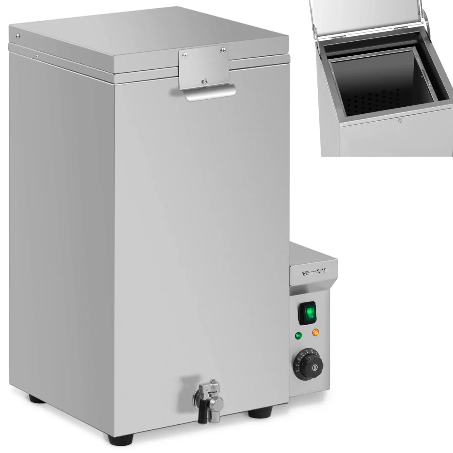 Forralótartály baromfihoz (csirke, pulyka, kacsa) maximum 5 darabig, 70 l, 1,8 kW