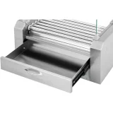 Hot dog-grill fiókkal és fedéllel – 7 görgő 4