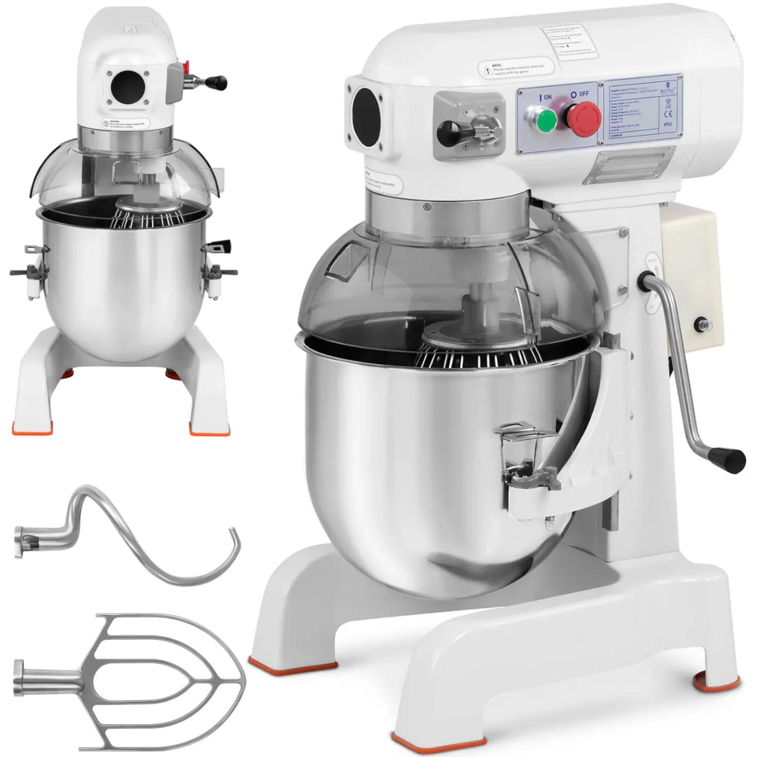 Mixer planetar cu vas rabatabil de 20 L, 700 W Mixer planetar cu vas rabatabil de 20 L, 700 W