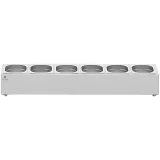 Stalak za posuđe za catering 6 x GN 1/6 11,4 L + posuđe s poklopcima 6