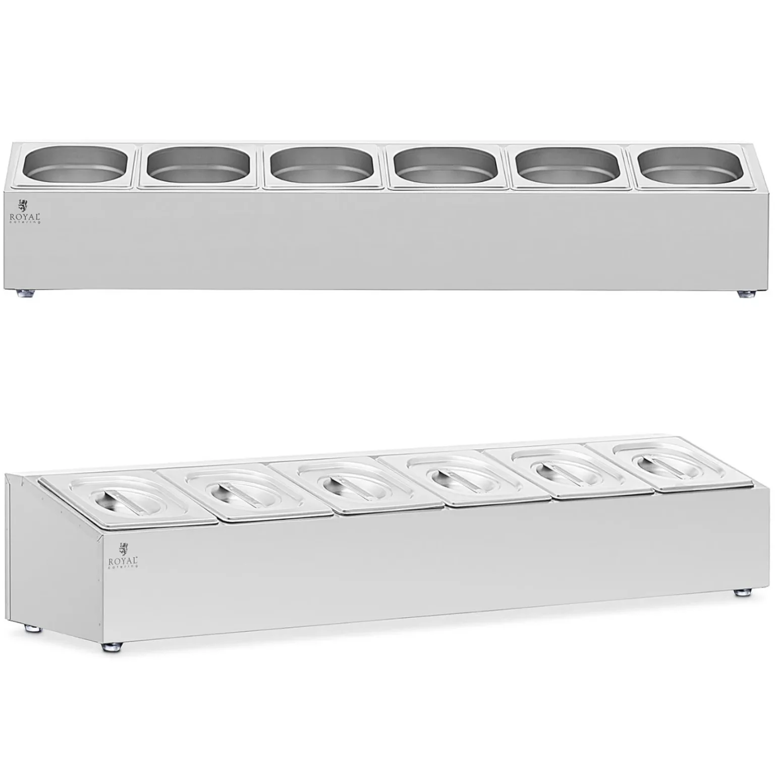 Stalak za posuđe za catering 6 x GN 1/6 11,4 L + posuđe s poklopcima Stalak za posuđe za catering 6 x GN 1/6 11,4 L + posuđe s poklopcima