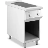 2 égőfejű, szabadon álló indukciós főzőlap nyitott talppal, 400 V, 8500 W 2