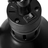 Crna viseća infracrvena (IR) grijalica za hranu, promjer 17 cm, 250 W 3
