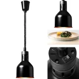 Crna viseća infracrvena (IR) grijalica za hranu, promjer 17 cm, 250 W