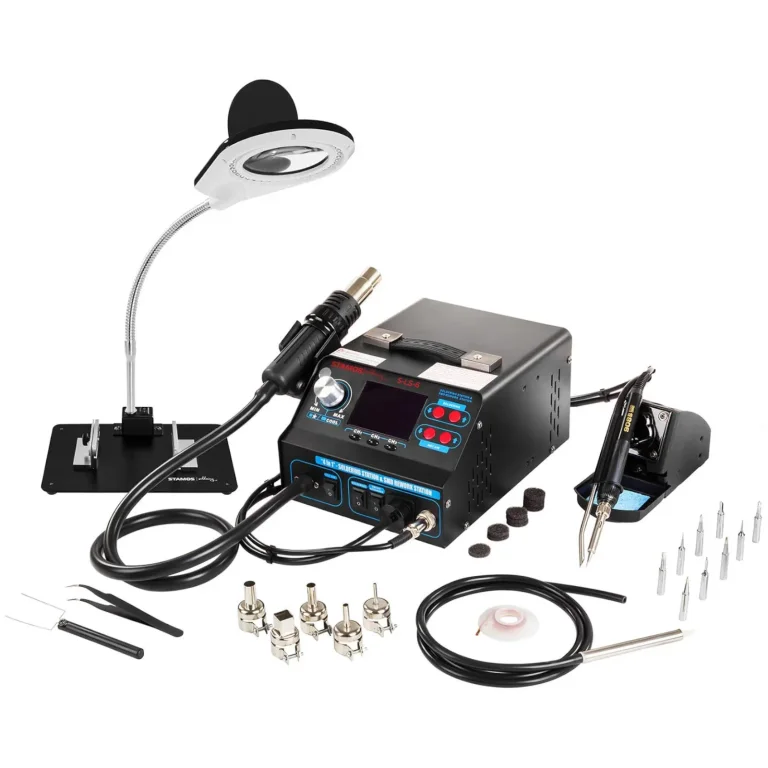 S-LS-6 professzionális meleglevegős forrasztóállomás füstelszívóval